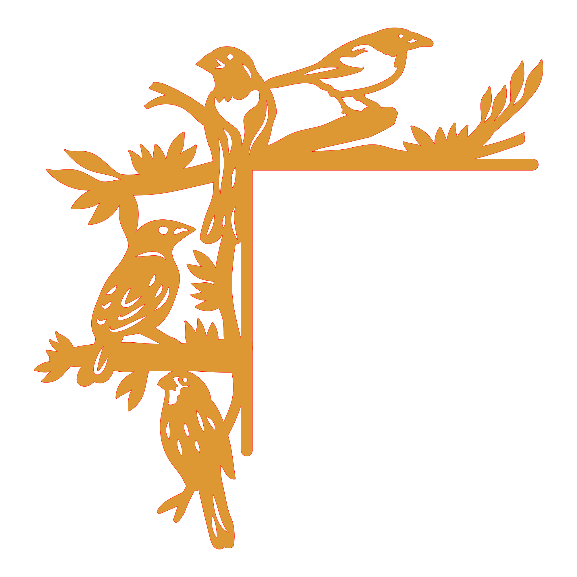 Esquina madera ( par, 2 piezas ) 002