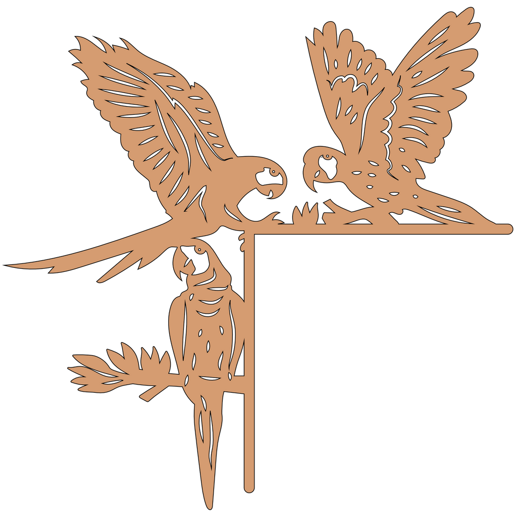 Esquina madera ( par, 2 piezas ) 005