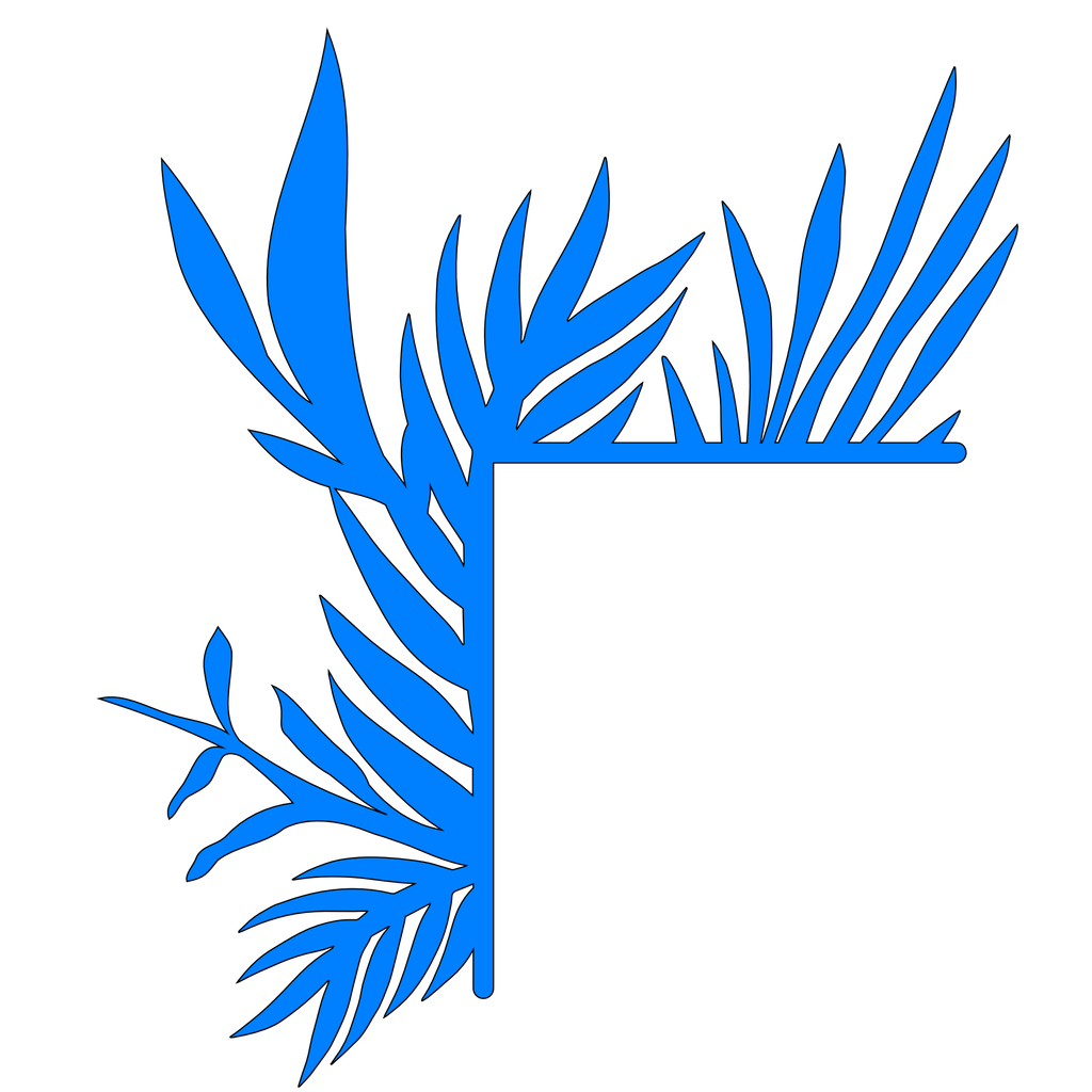 Wooden corner (pair, 2 pieces) 011