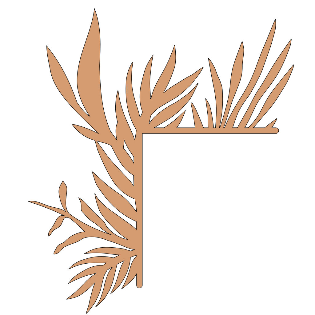 Wooden corner (pair, 2 pieces) 011