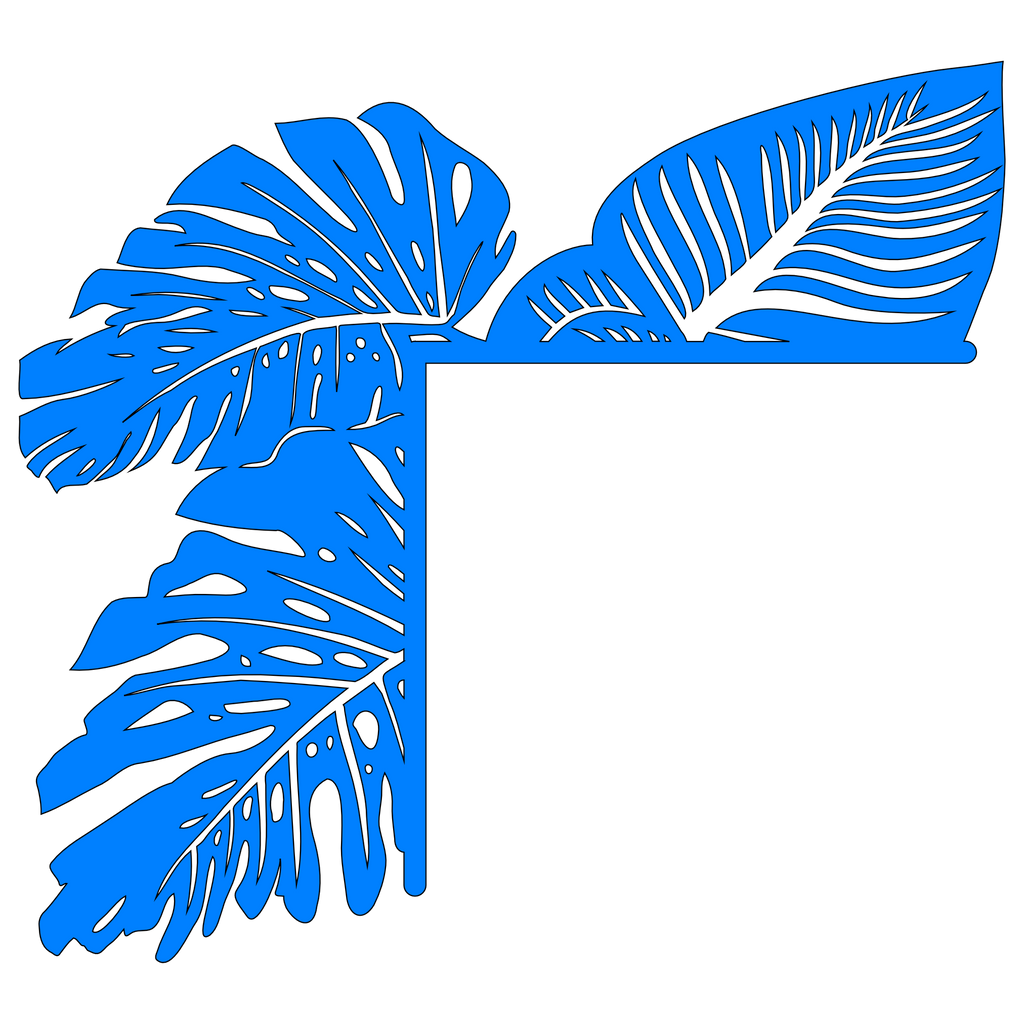 Wooden corner (pair, 2 pieces) 012