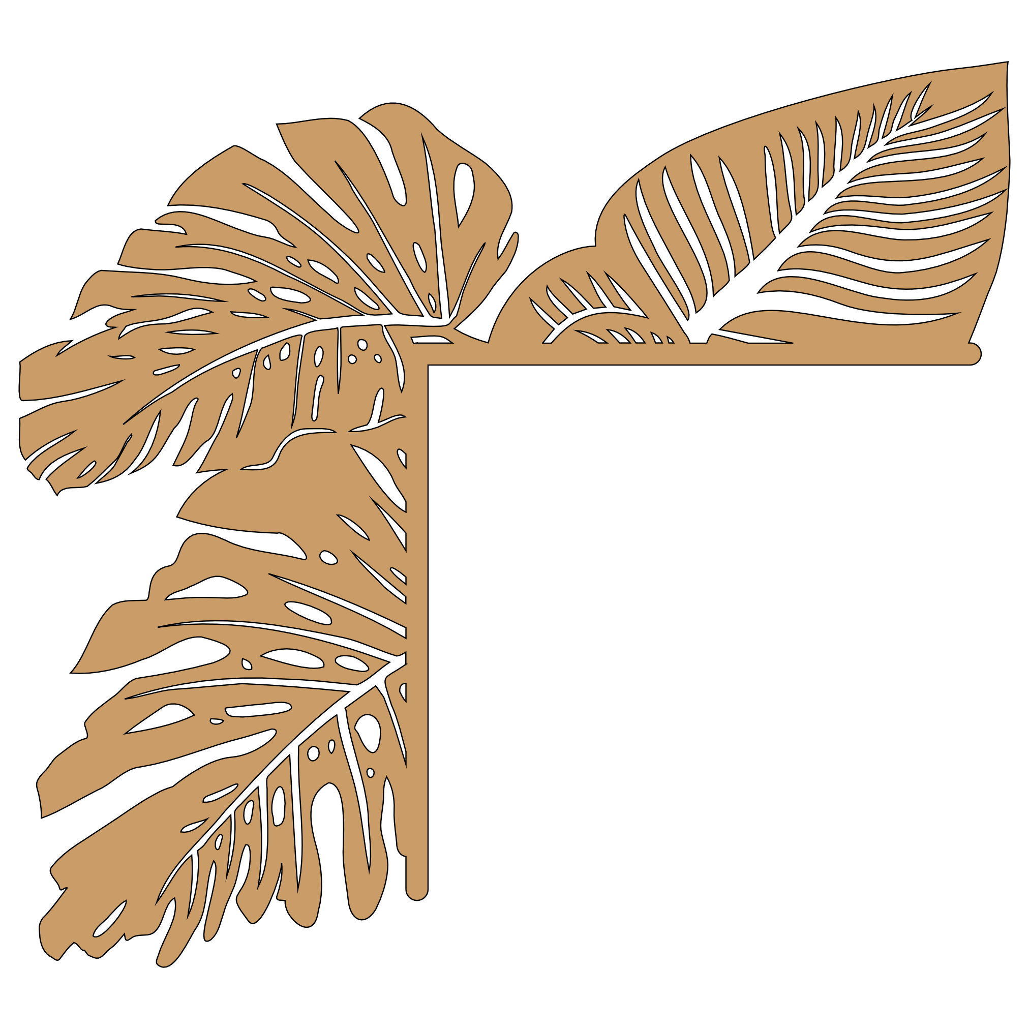 Esquina madera ( par, 2 piezas ) 012