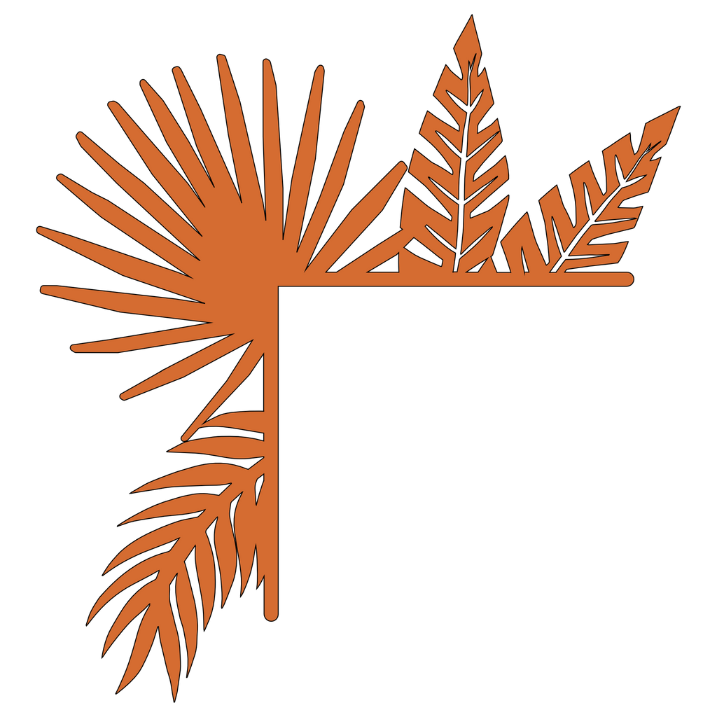 Wooden corner (pair, 2 pieces) 013