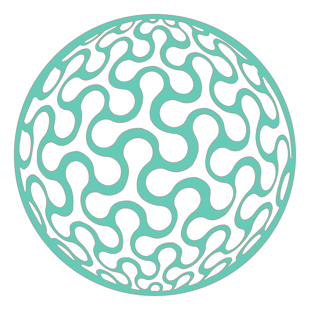 Placa decorativa abstracta