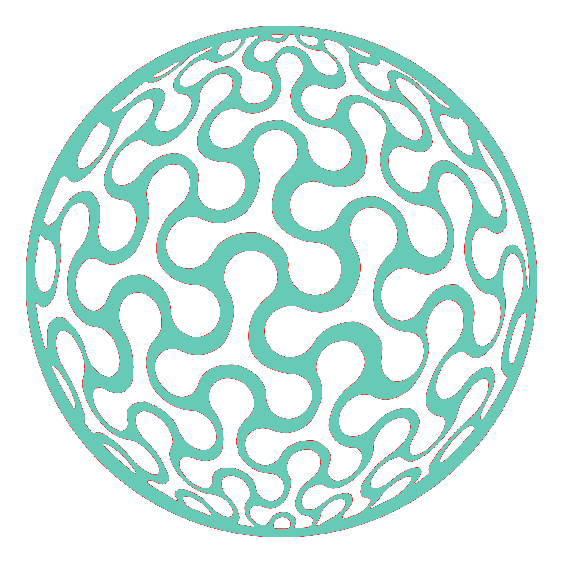 Placa decorativa abstracta