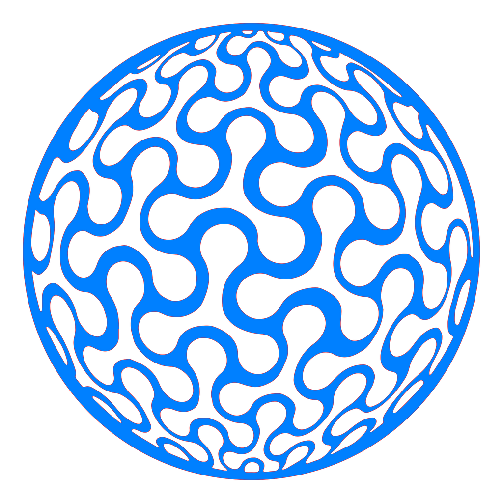 Placa decorativa abstracta