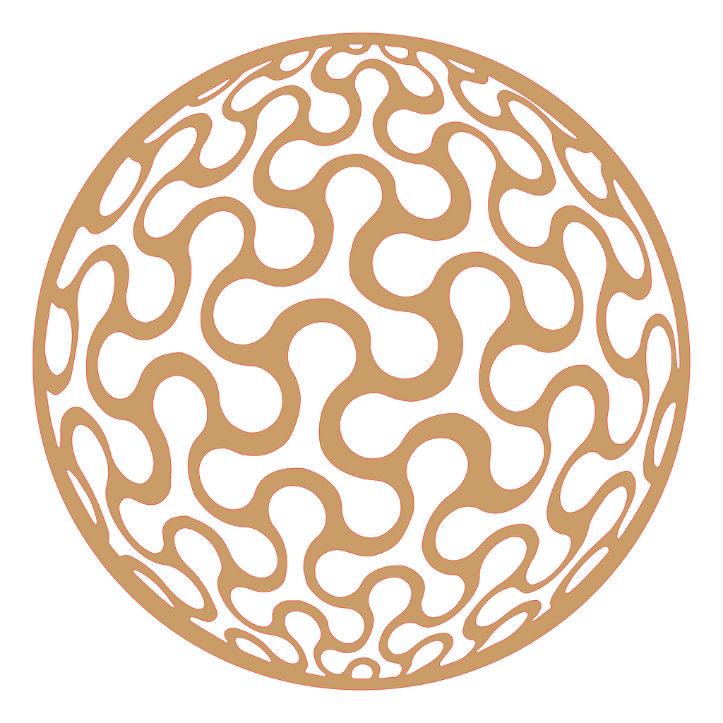 Placa decorativa abstracta