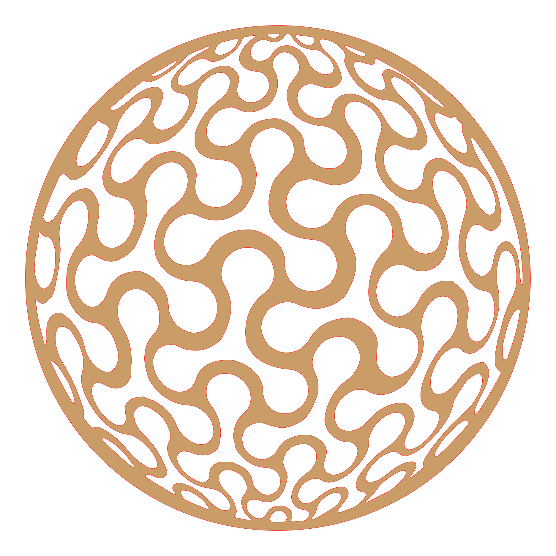 Placa decorativa abstracta