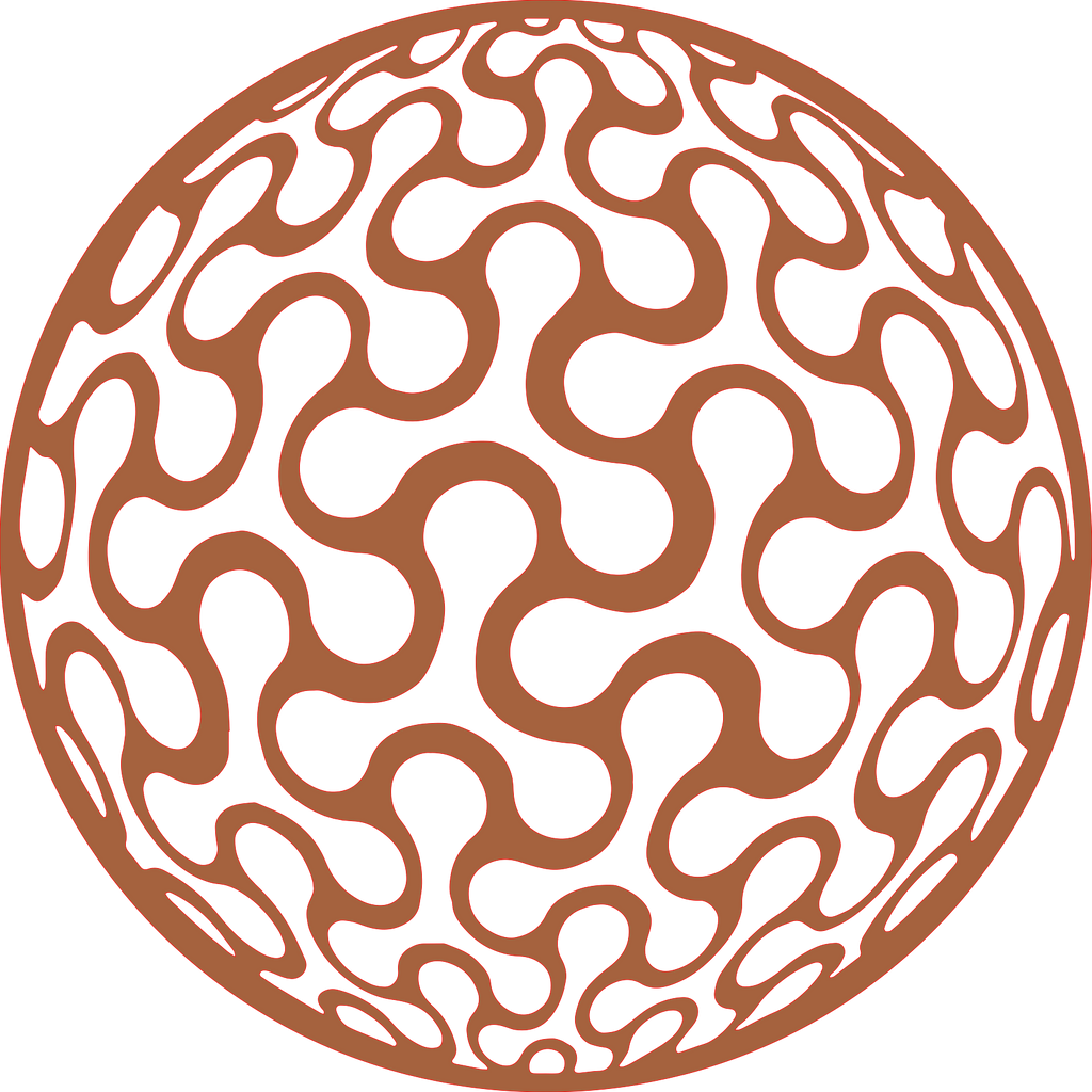 Placa decorativa abstracta