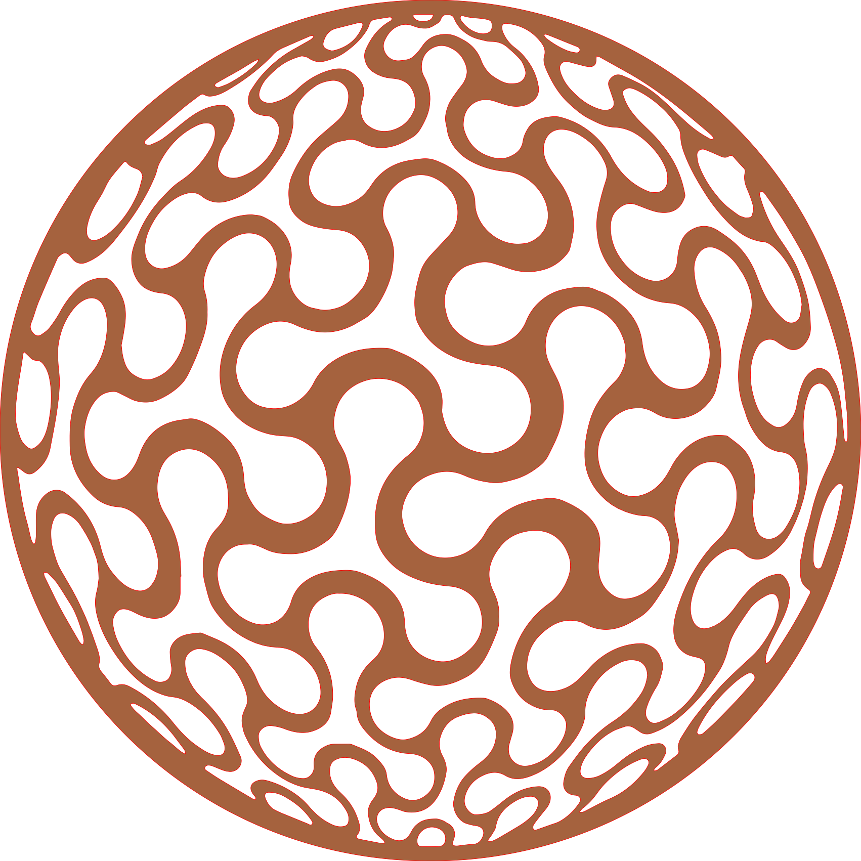 Placa decorativa abstracta