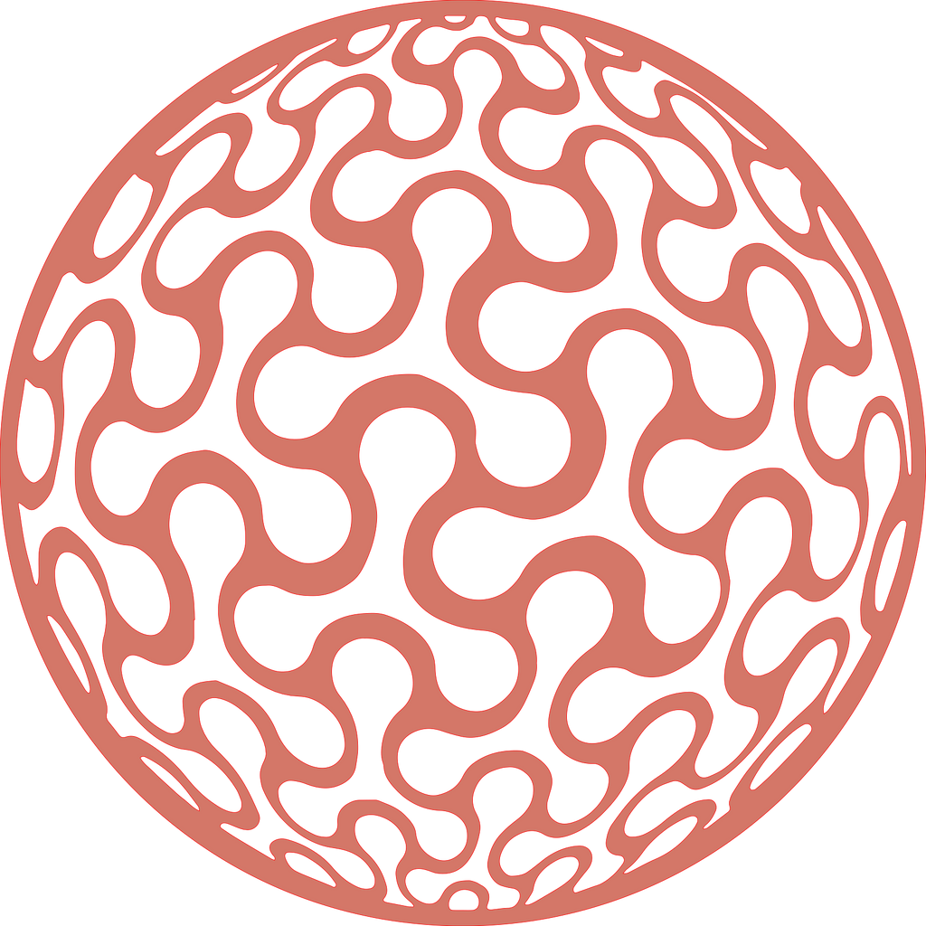 Placa decorativa abstracta