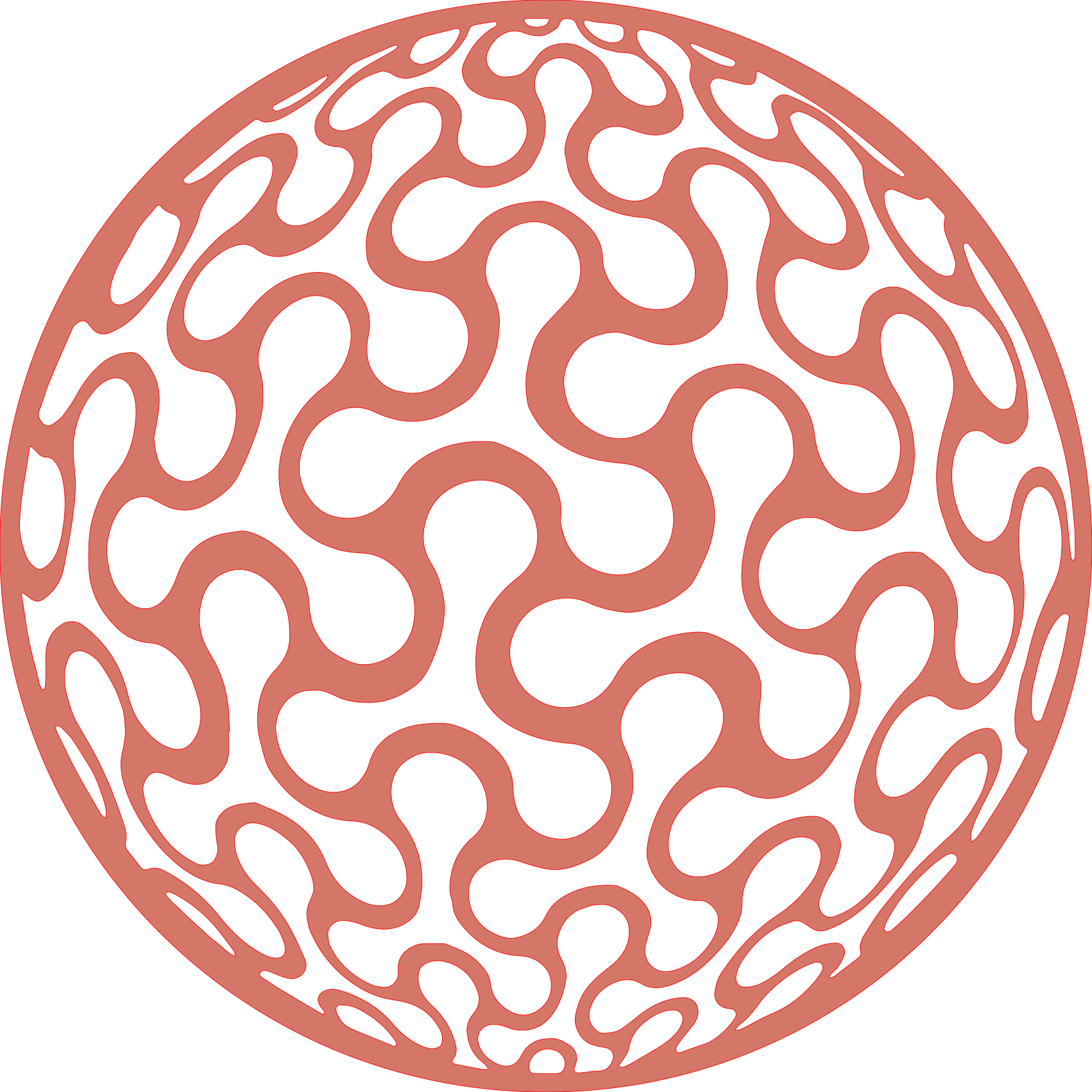 Placa decorativa abstracta