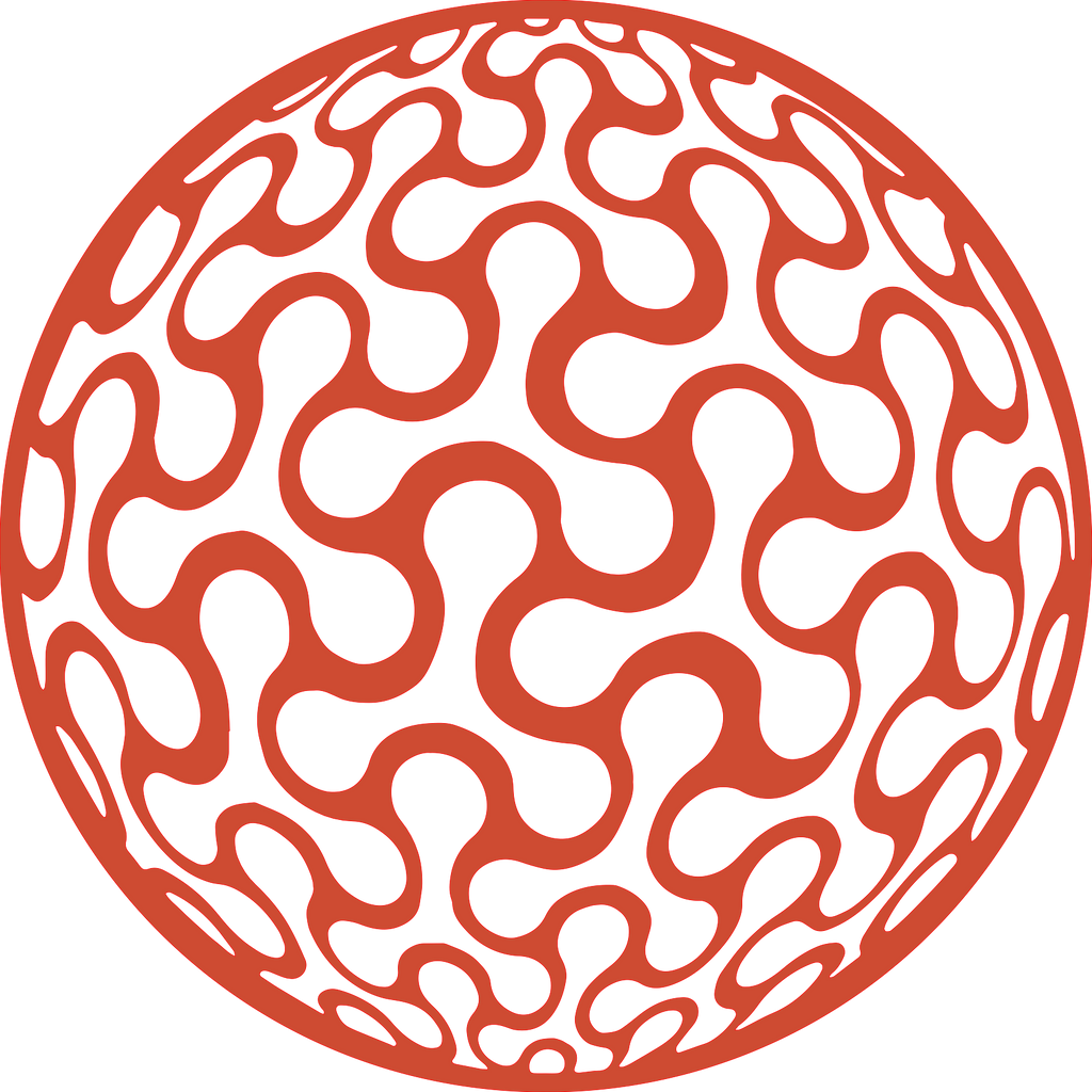 Placa decorativa abstracta