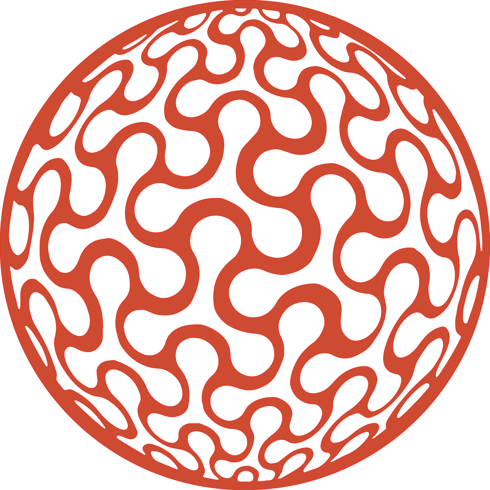 Placa decorativa abstracta