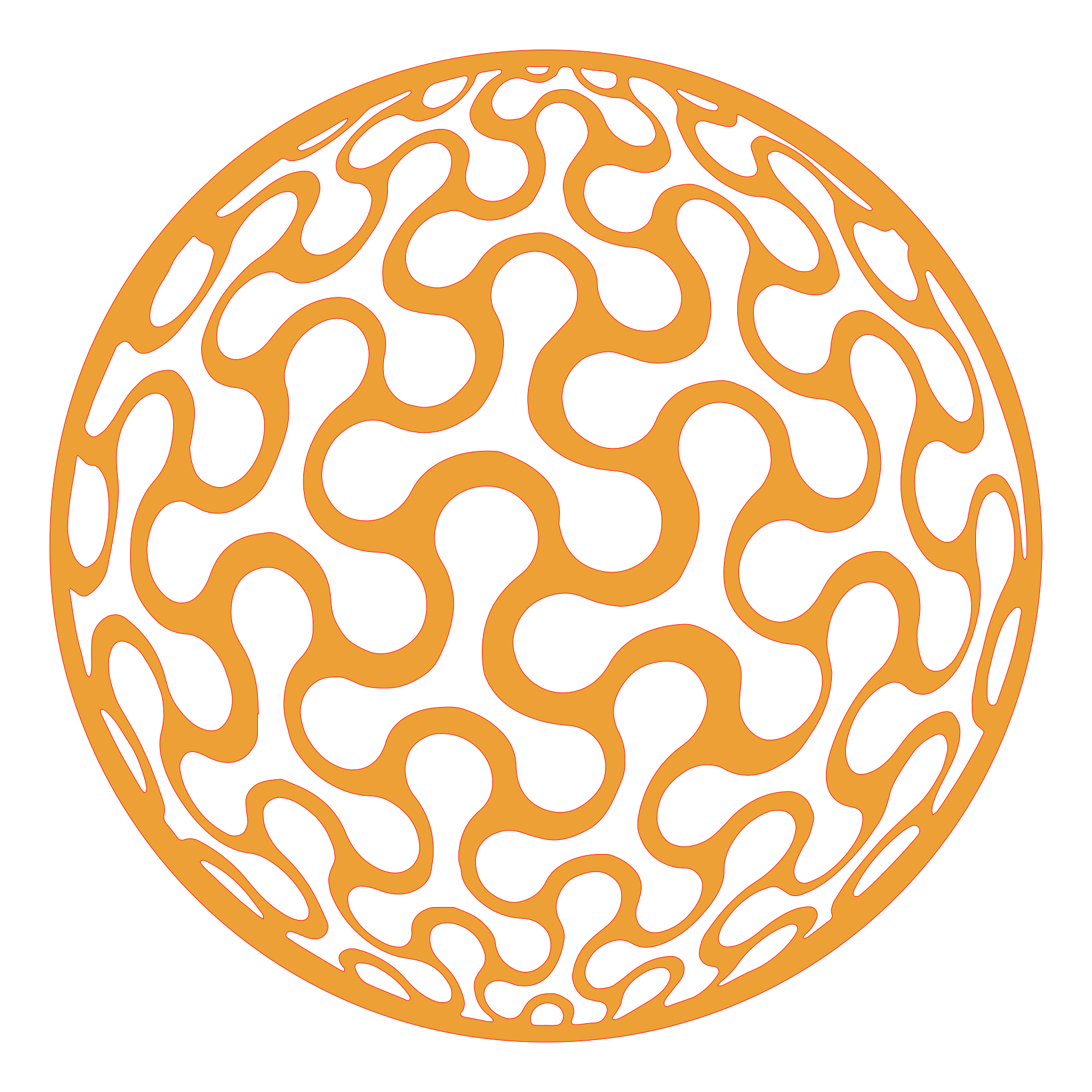 Placa decorativa abstracta