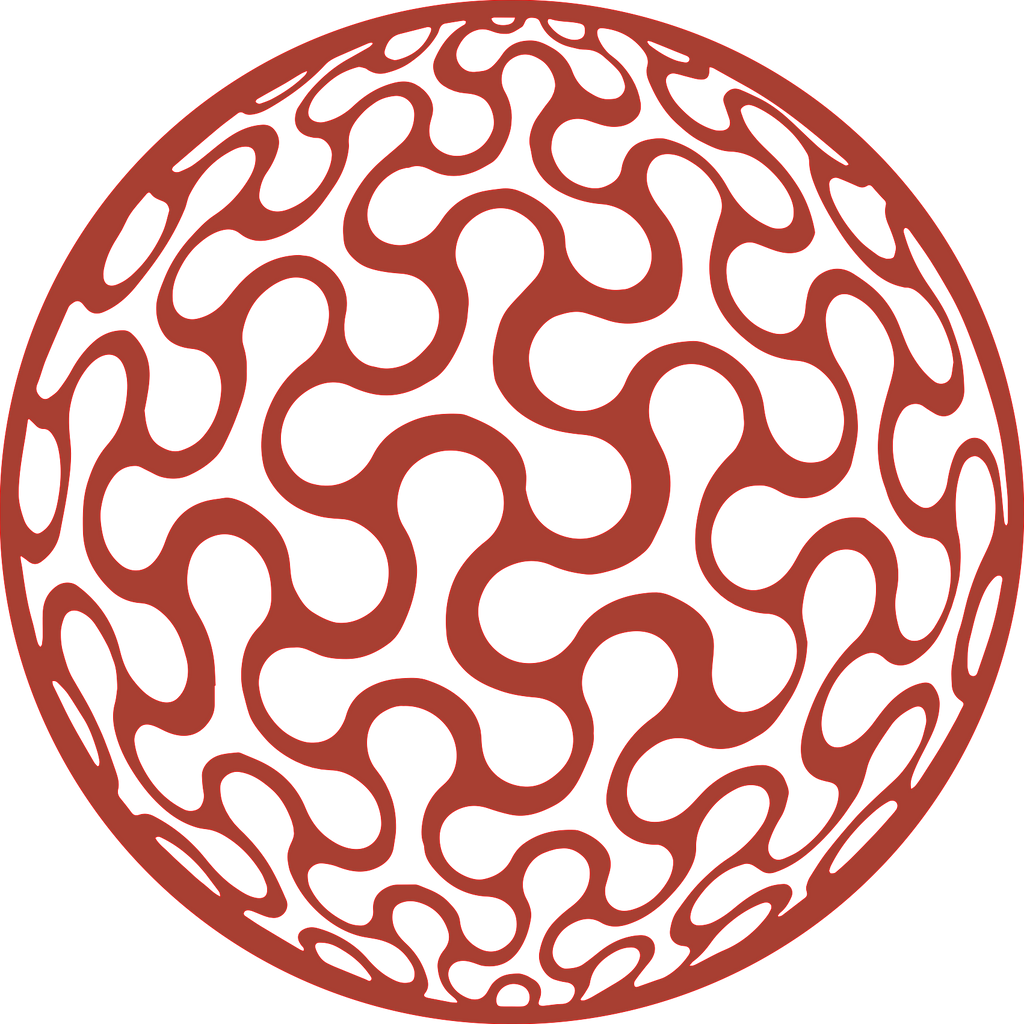 Placa decorativa abstracta