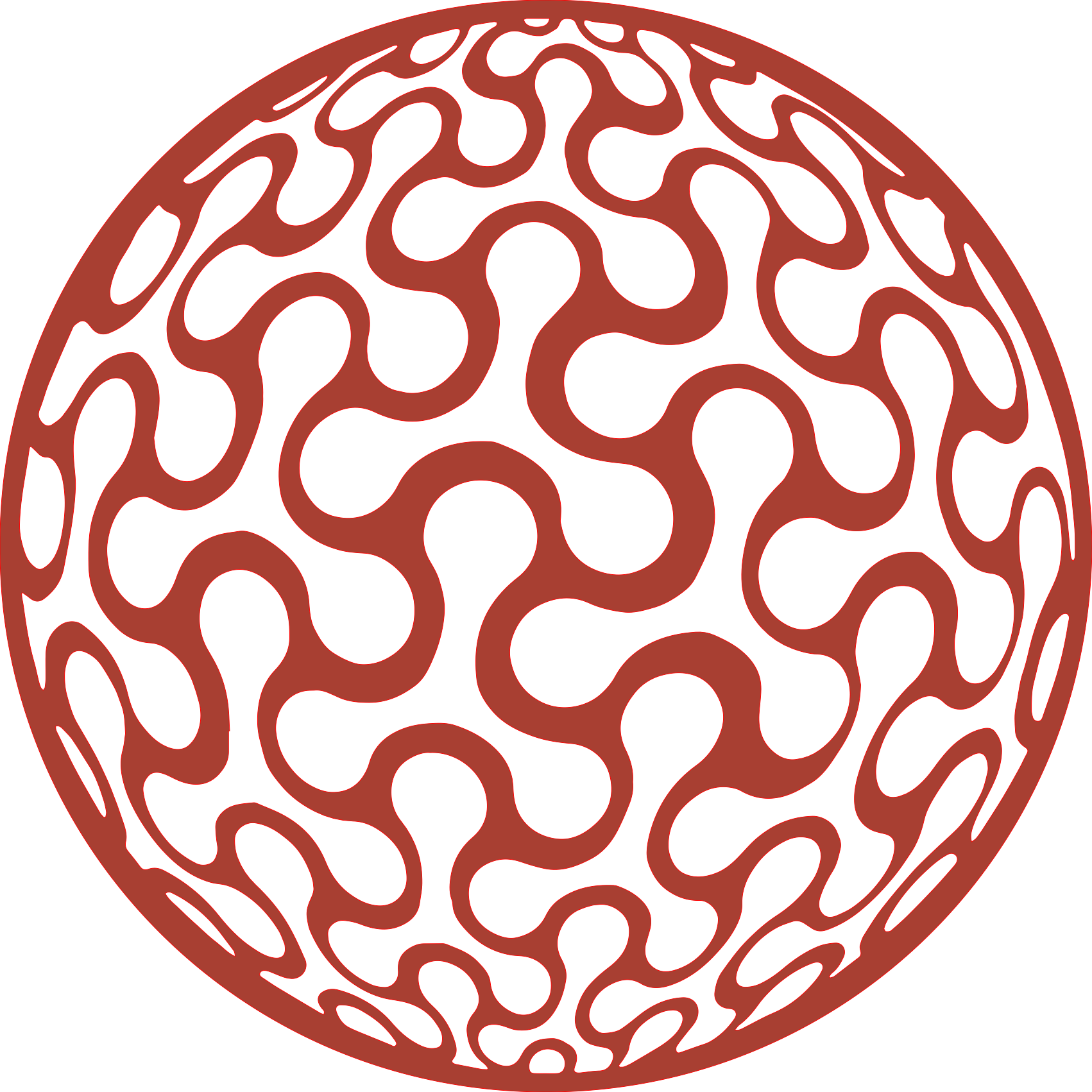 Placa decorativa abstracta