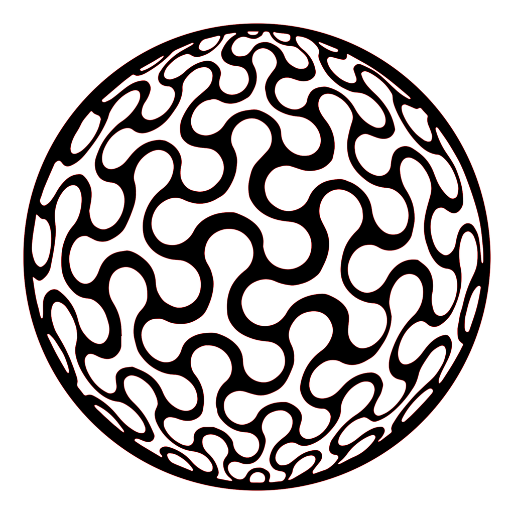 Placa decorativa abstracta