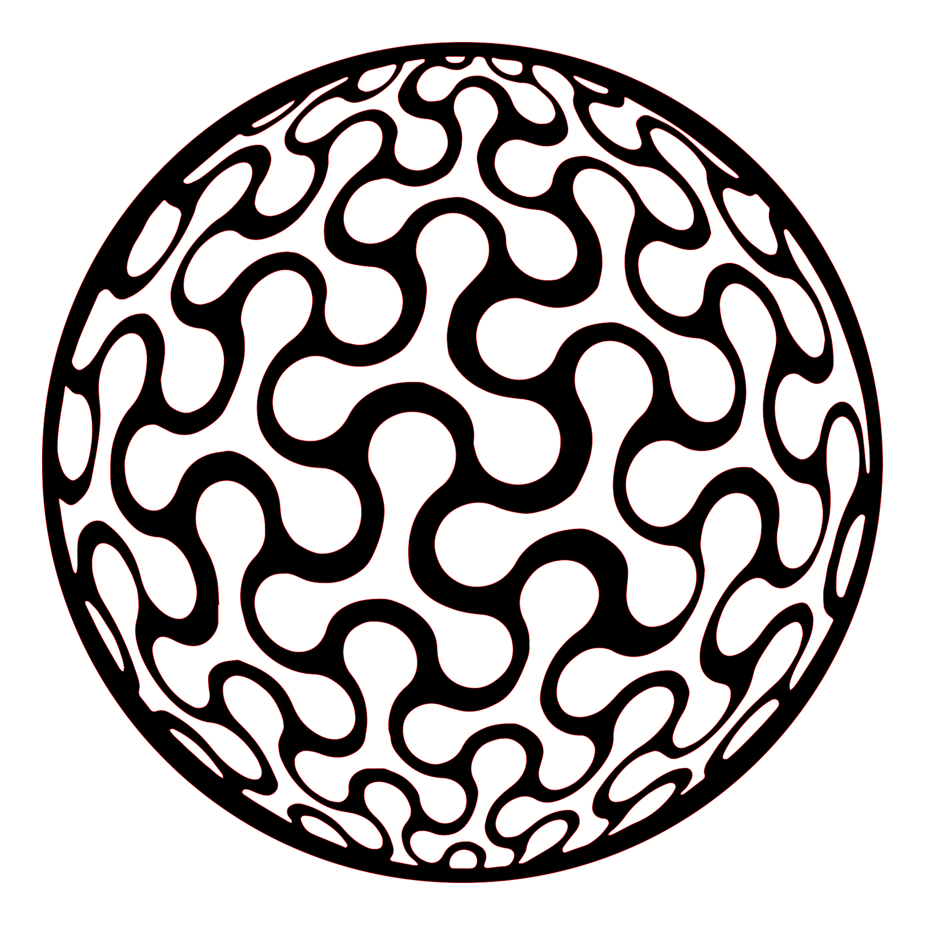 Placa decorativa abstracta