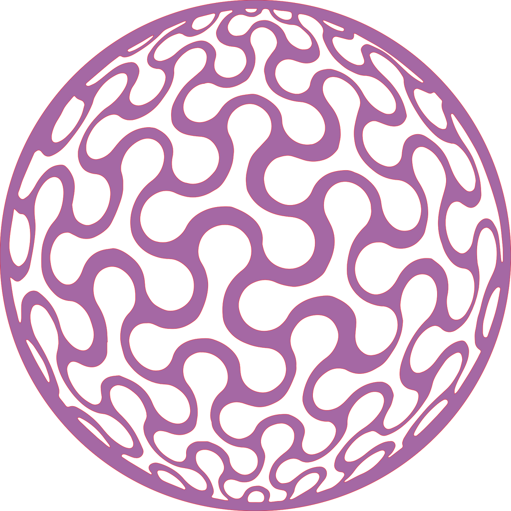 Placa decorativa abstracta