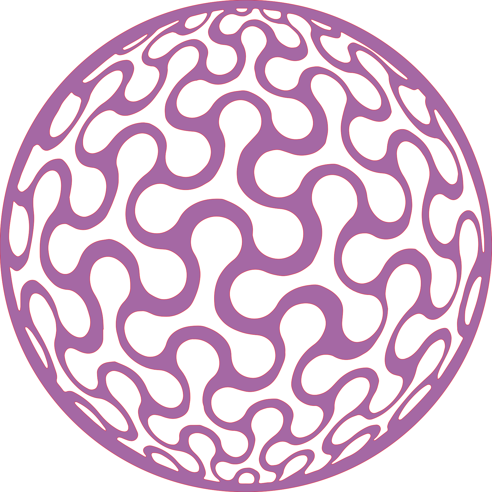 Placa decorativa abstracta