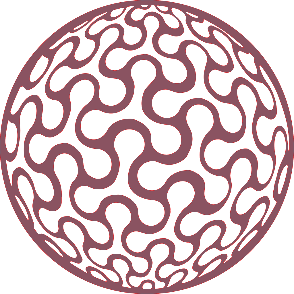 Placa decorativa abstracta