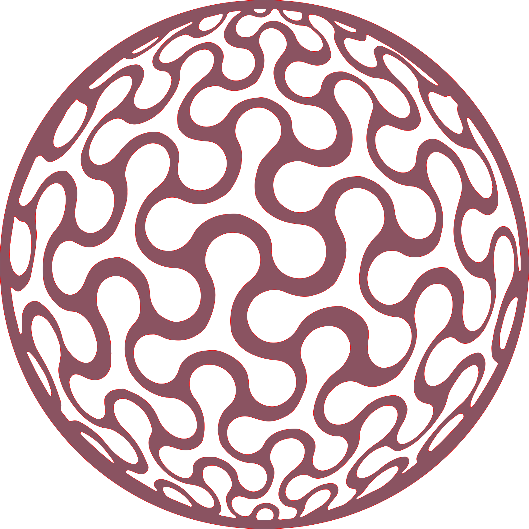 Placa decorativa abstracta