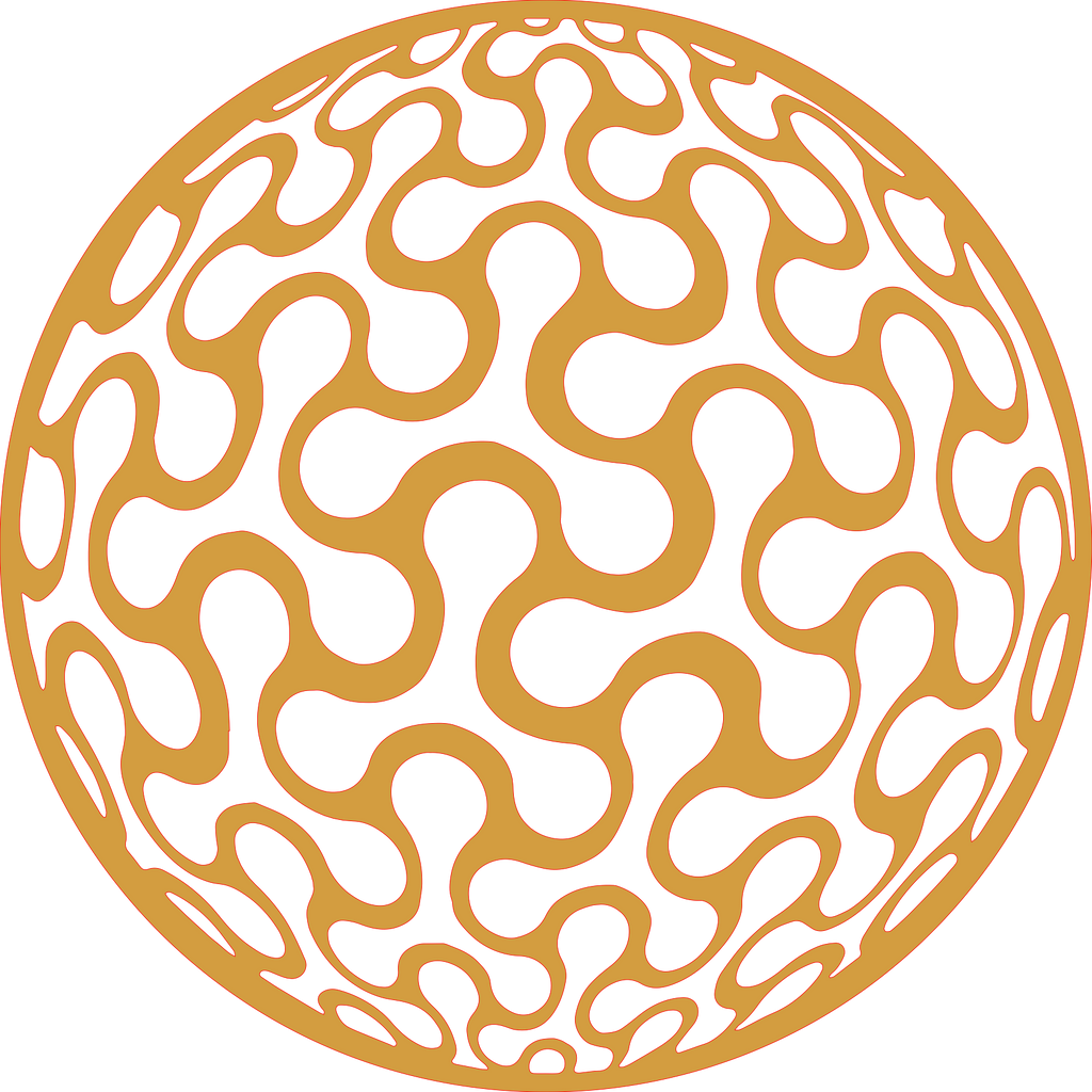 Placa decorativa abstracta