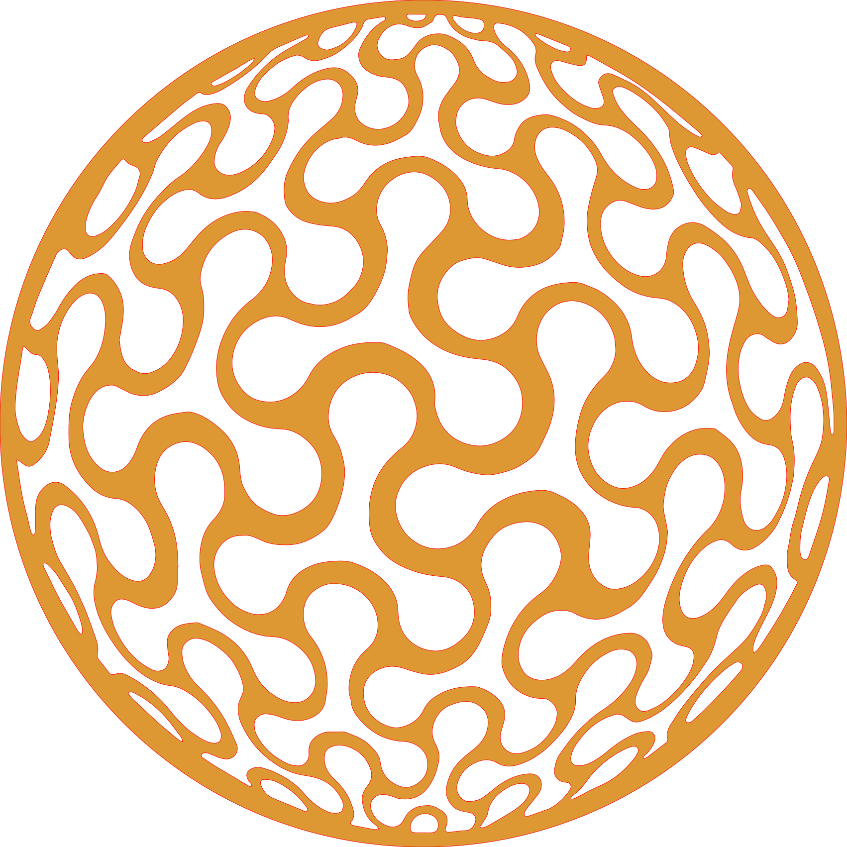 Placa decorativa abstracta