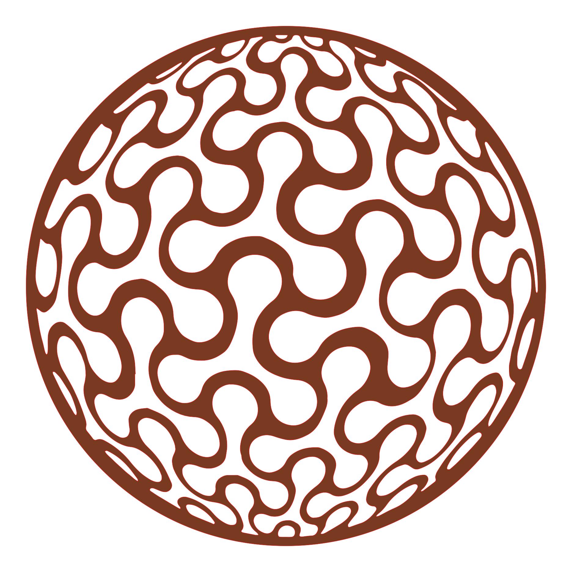 Placa decorativa abstracta