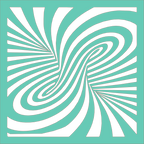 Placa decorativa abstracta Optical Ilusion