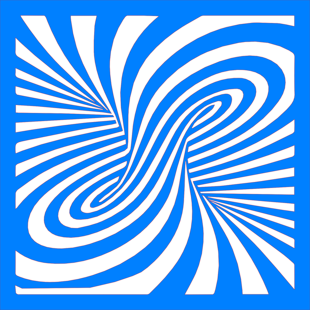 Placa decorativa abstracta Optical Ilusion