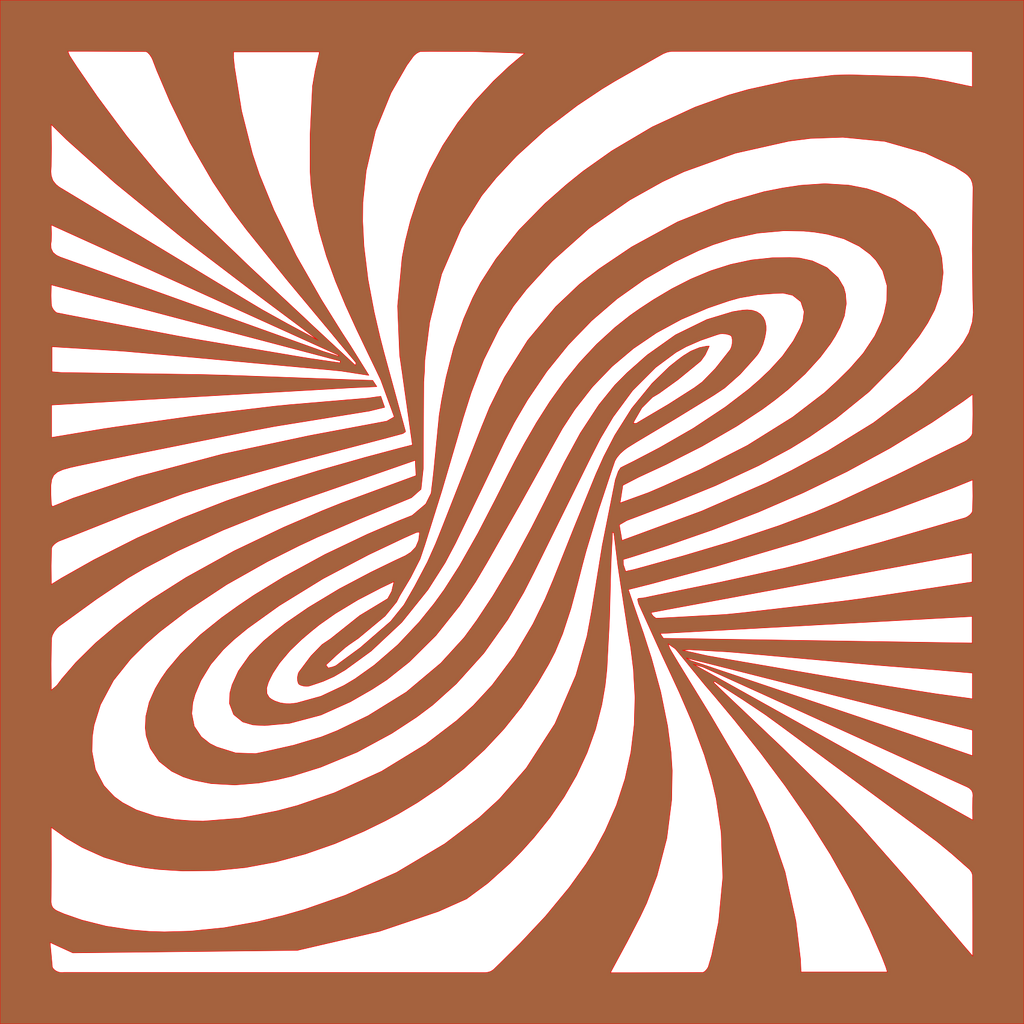 Placa decorativa abstracta Optical Ilusion