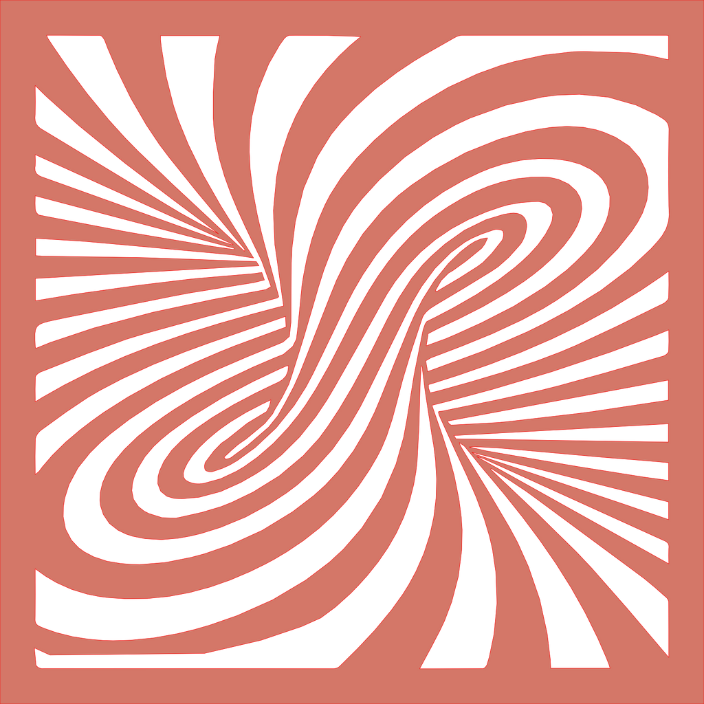 Placa decorativa abstracta Optical Ilusion