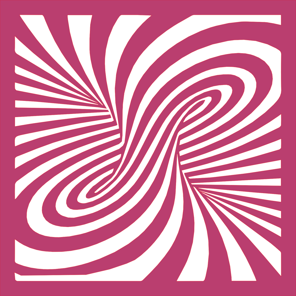 Placa decorativa abstracta Optical Ilusion