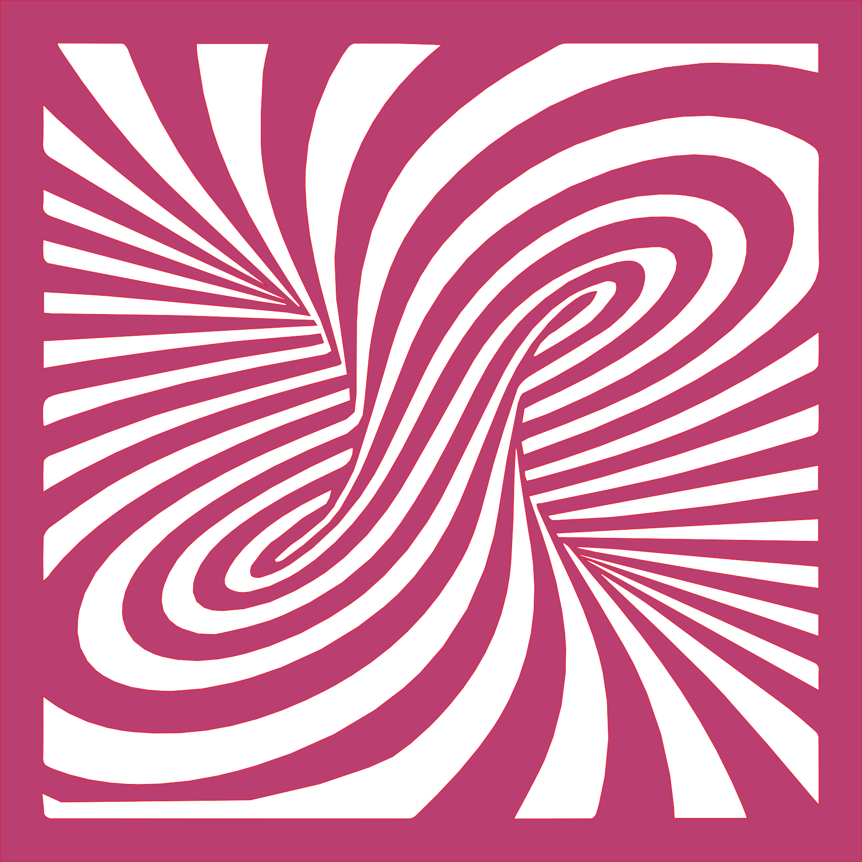 Placa decorativa abstracta Optical Ilusion