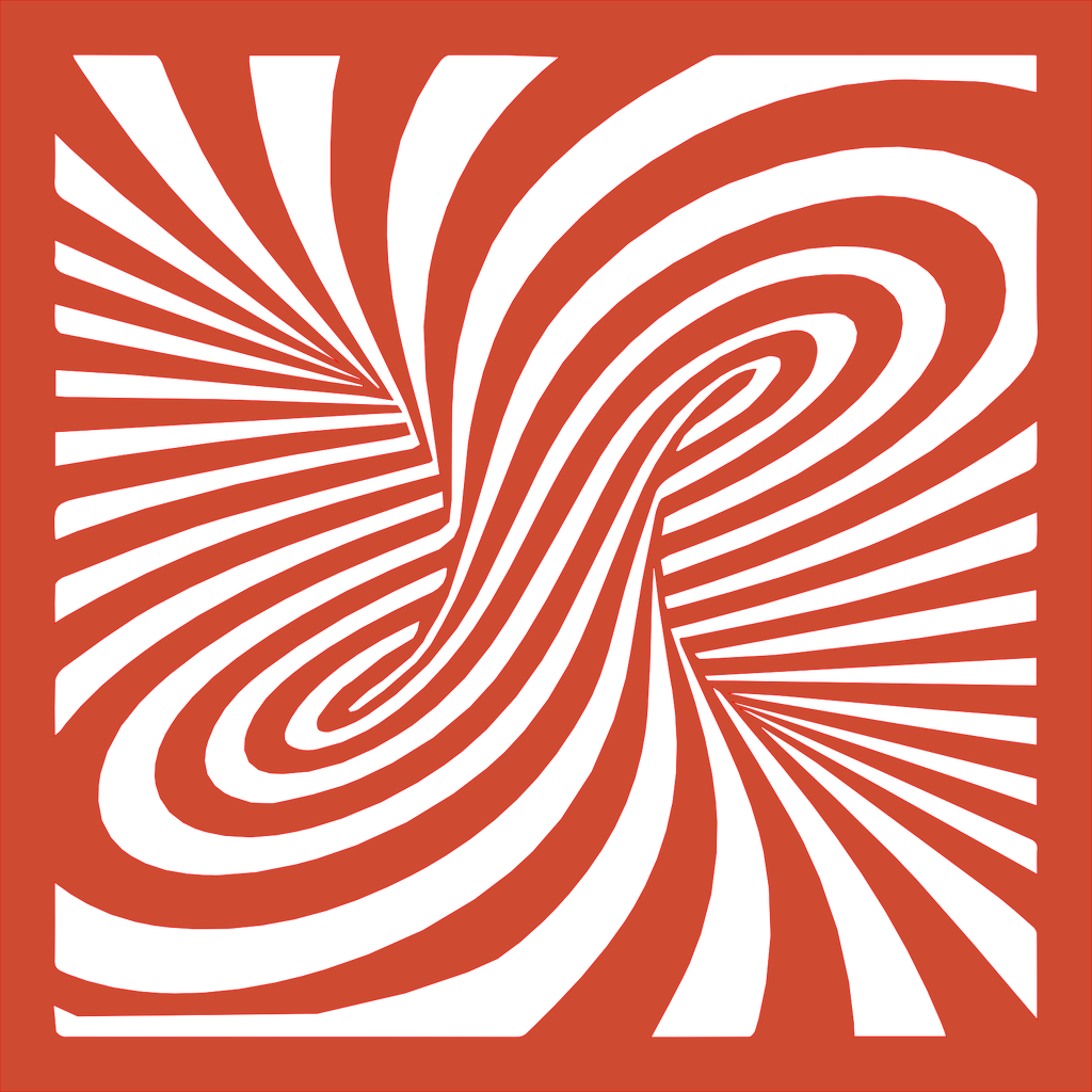 Placa decorativa abstracta Optical Ilusion