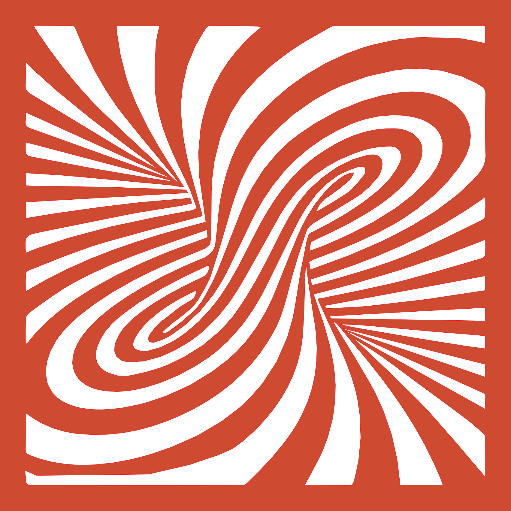 Placa decorativa abstracta Optical Ilusion