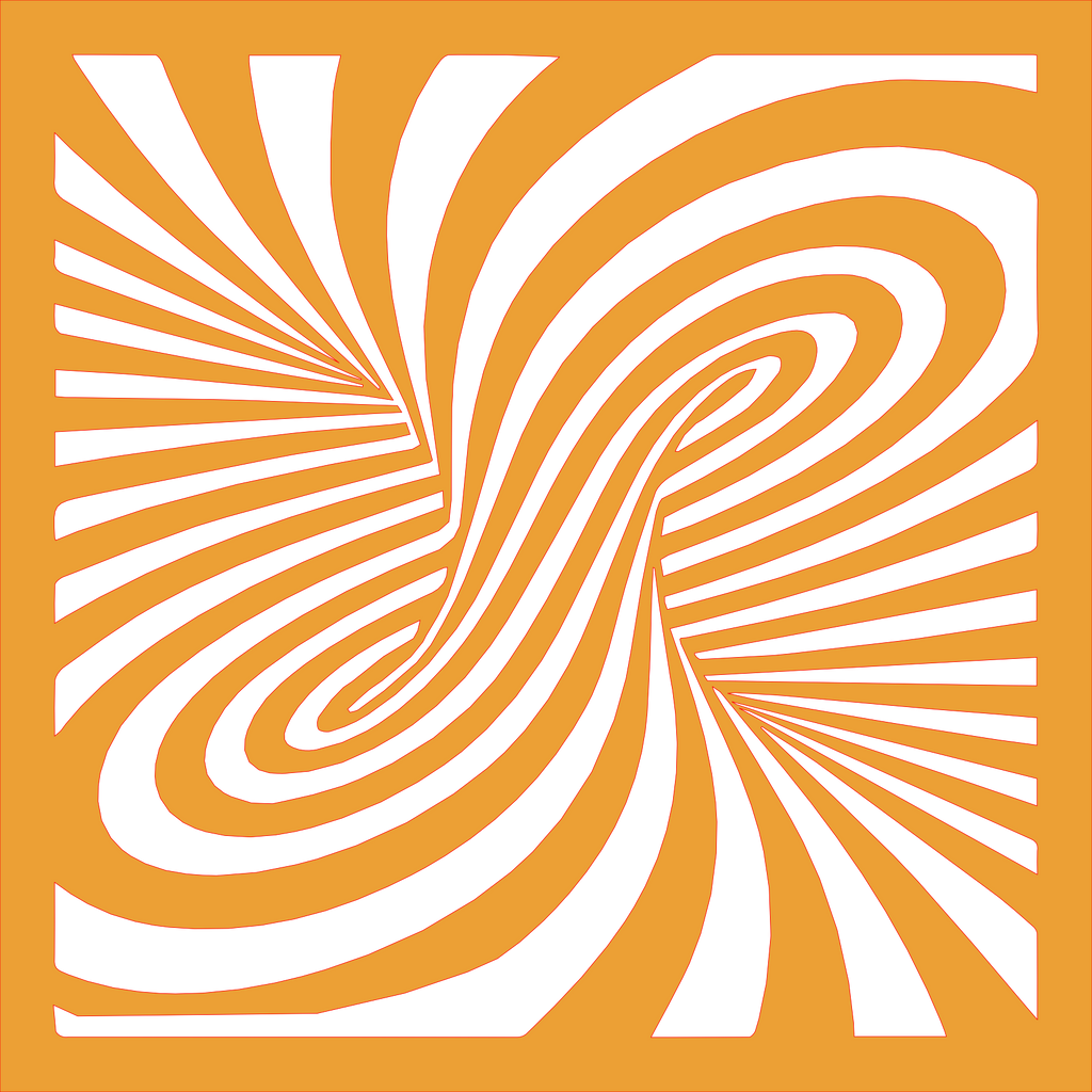 Placa decorativa abstracta Optical Ilusion