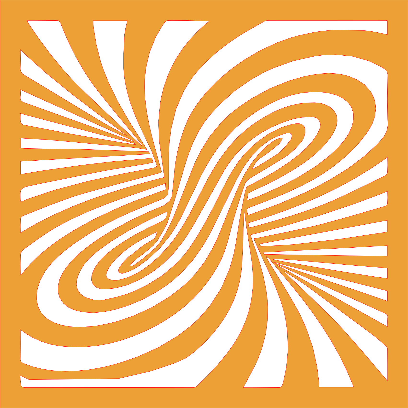 Placa decorativa abstracta Optical Ilusion