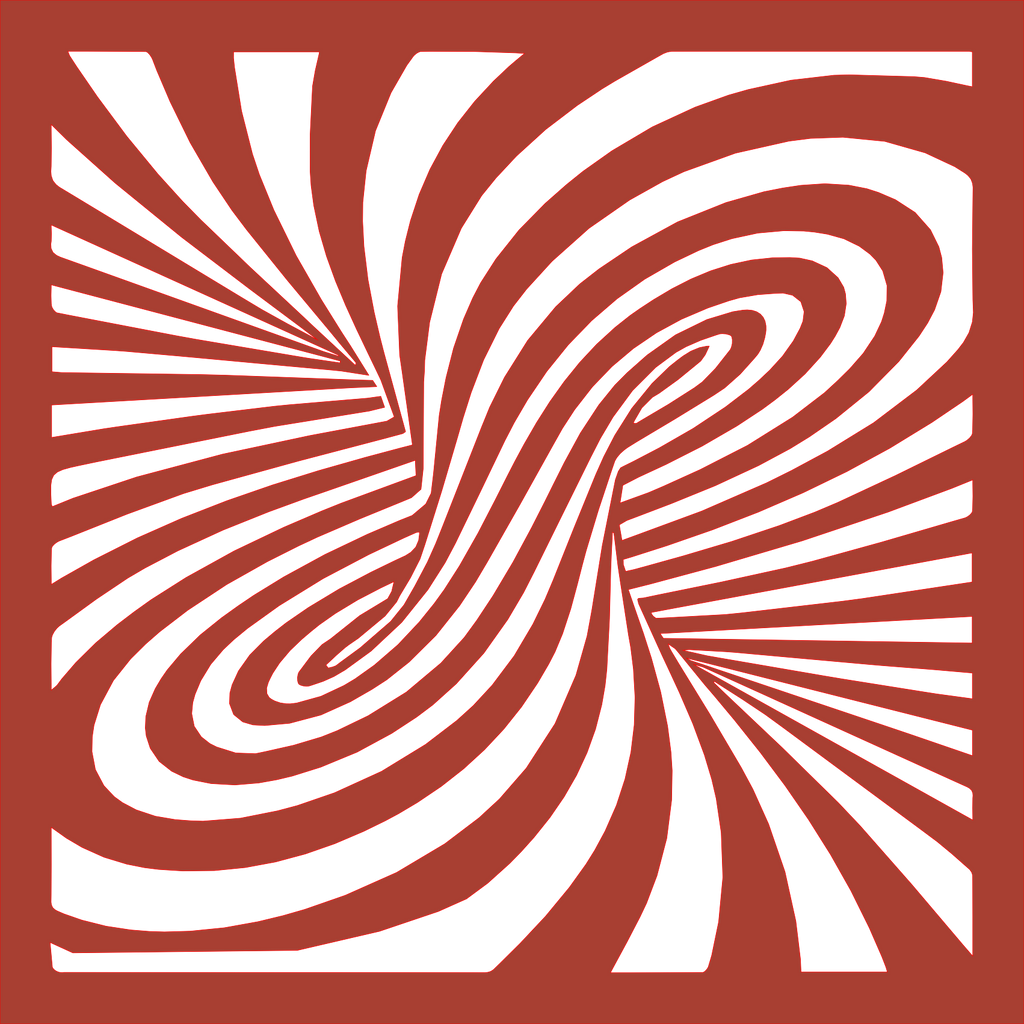 Placa decorativa abstracta Optical Ilusion