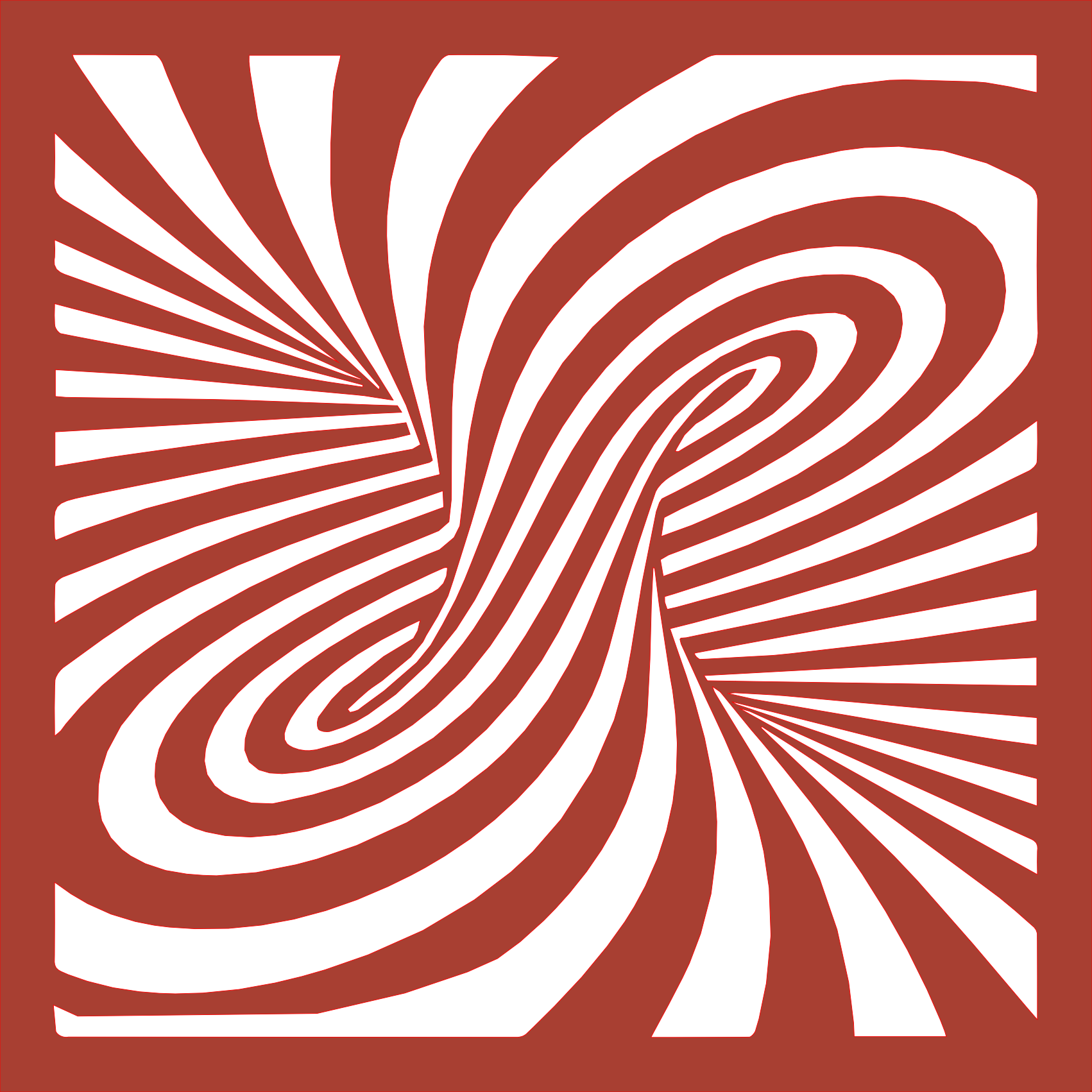 Placa decorativa abstracta Optical Ilusion