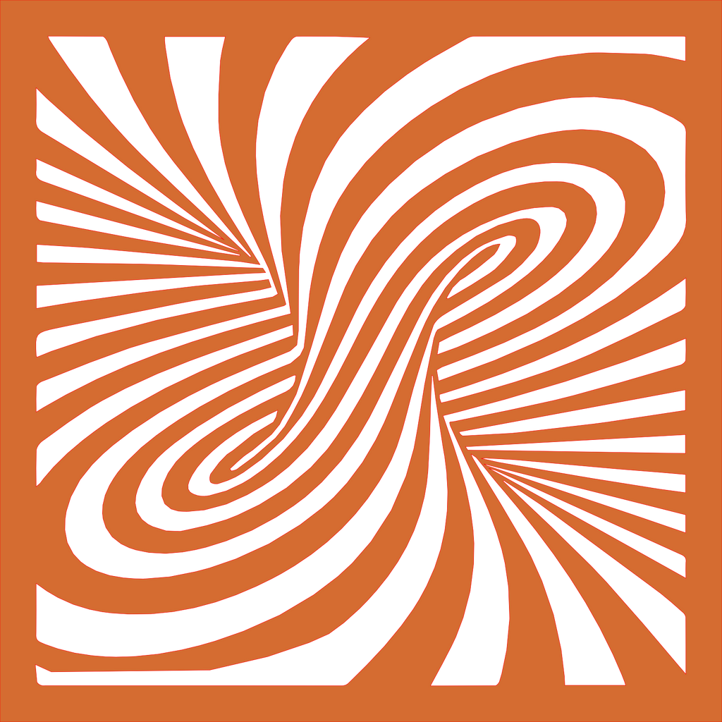 Placa decorativa abstracta Optical Ilusion