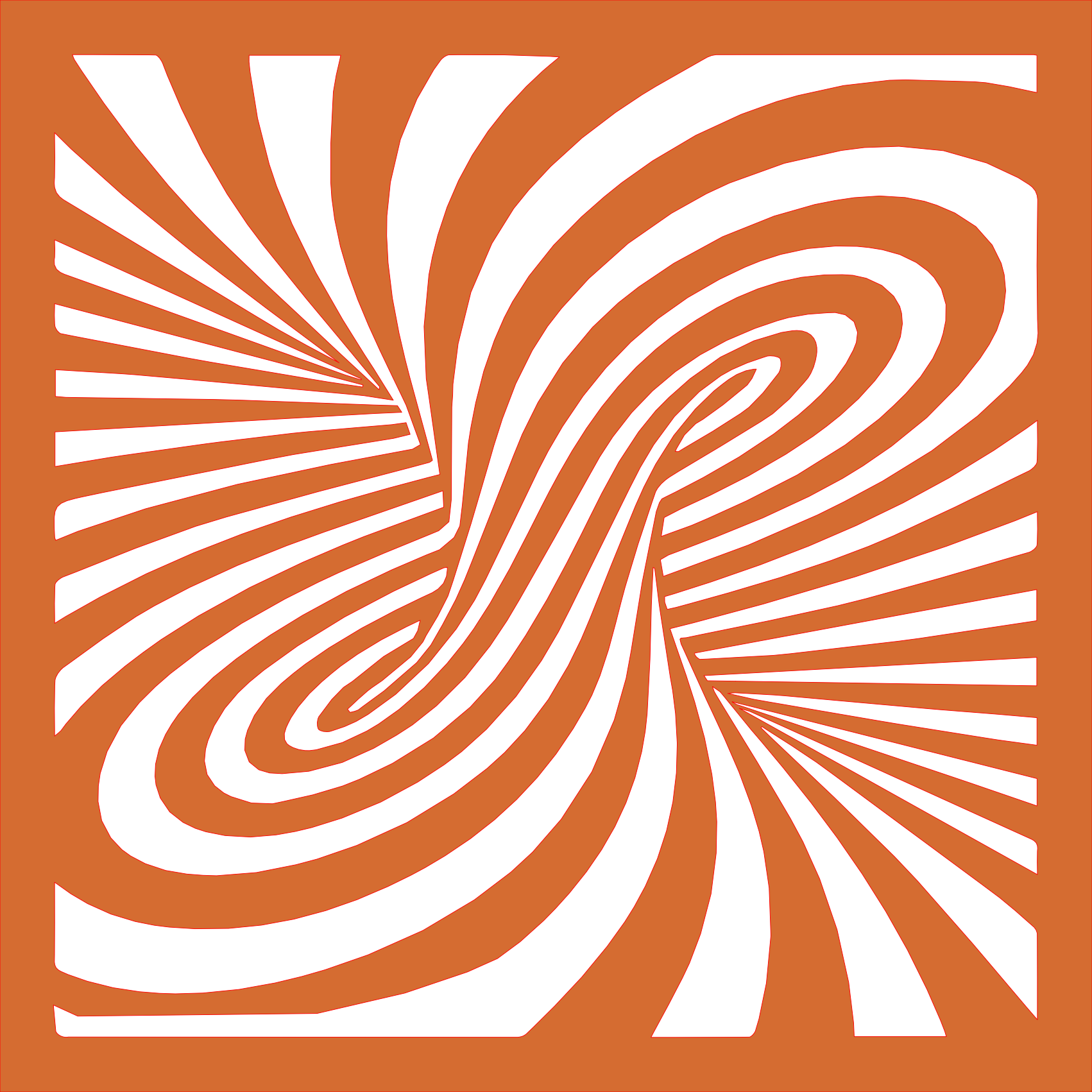 Placa decorativa abstracta Optical Ilusion