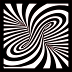 Placa decorativa abstracta Optical Ilusion