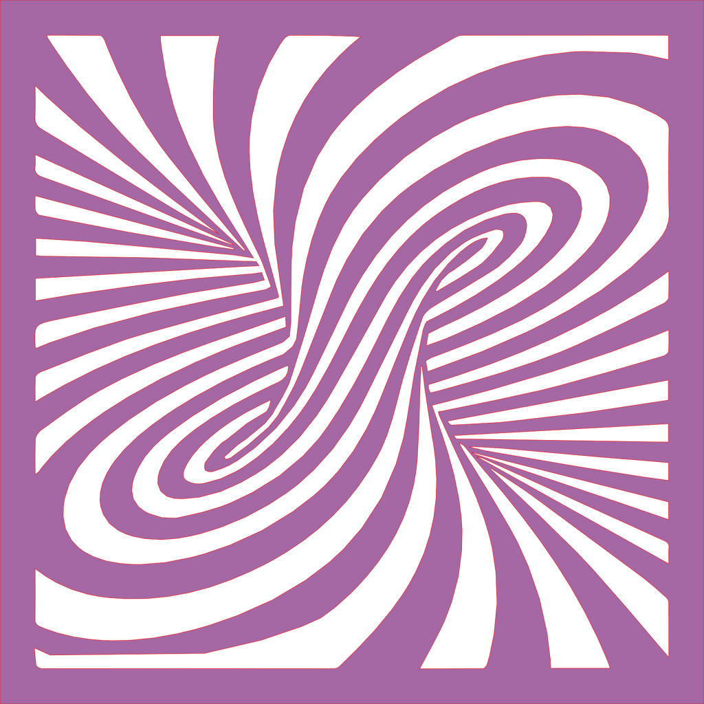 Placa decorativa abstracta Optical Ilusion