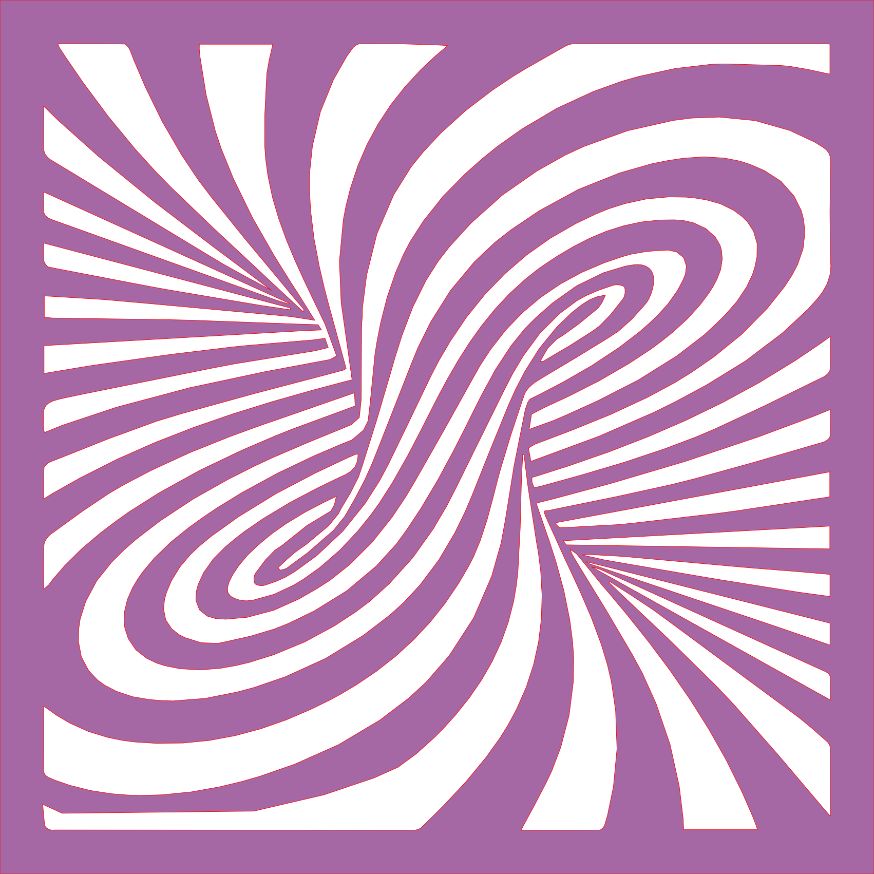 Placa decorativa abstracta Optical Ilusion