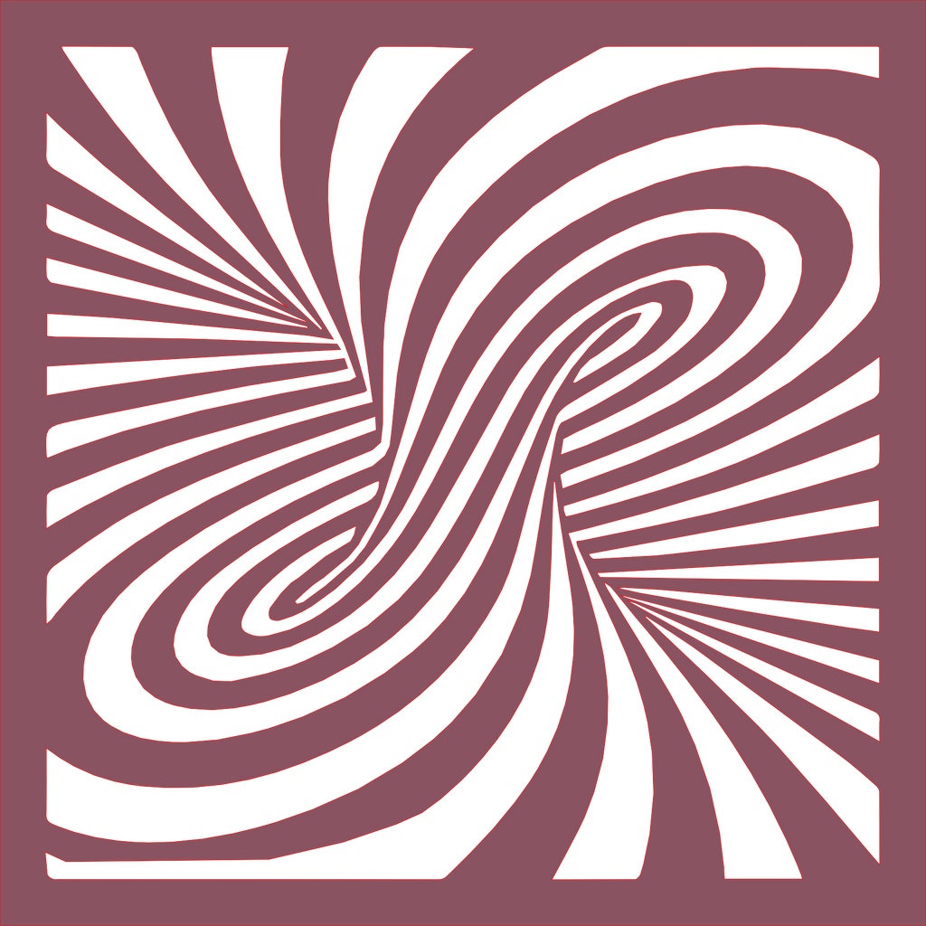 Placa decorativa abstracta Optical Ilusion