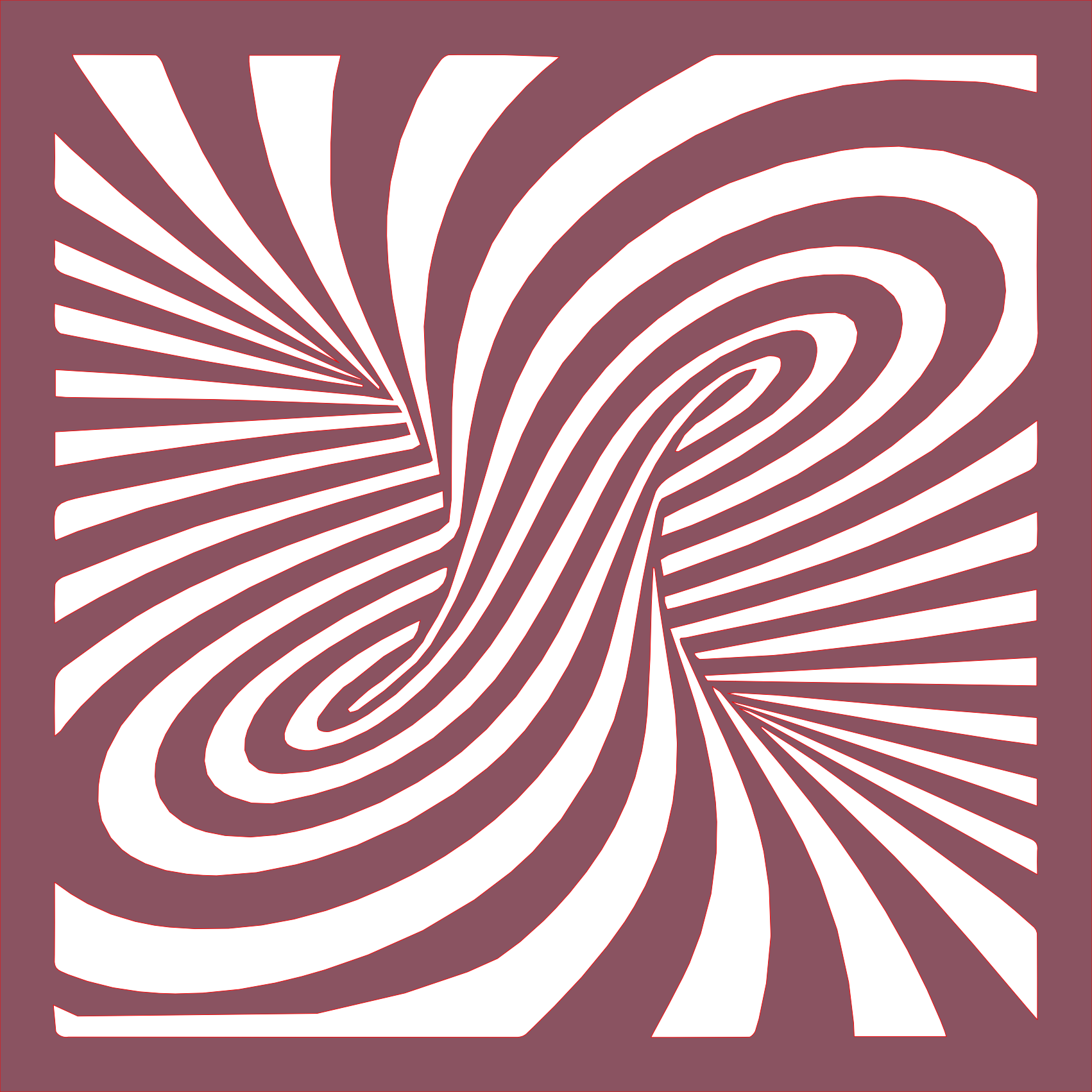 Placa decorativa abstracta Optical Ilusion