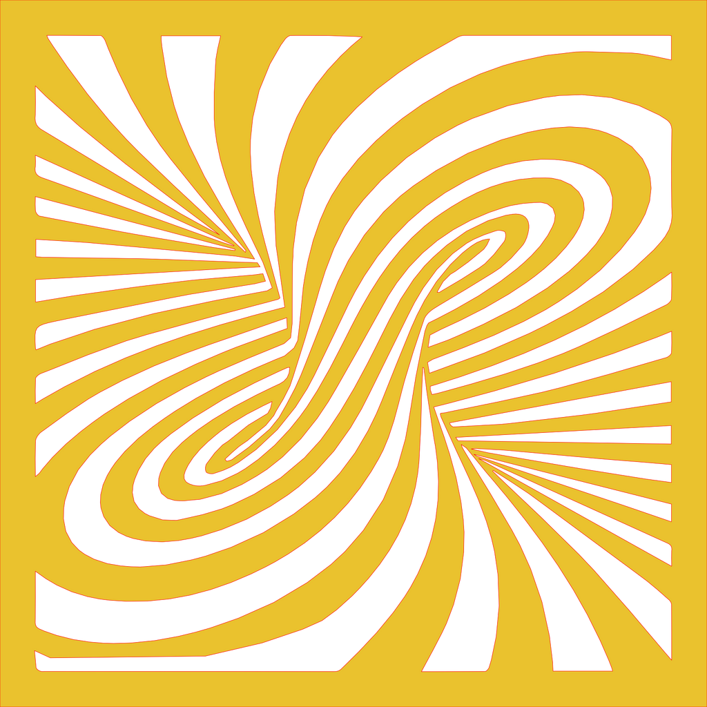 Placa decorativa abstracta Optical Ilusion